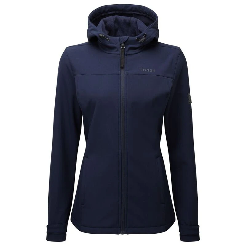 TOG 24 Womens Keld Softshell Hooded Jacket Navy Sportpursuit