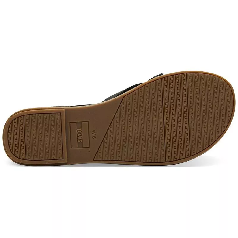 Toms lexie sandals black leather top
