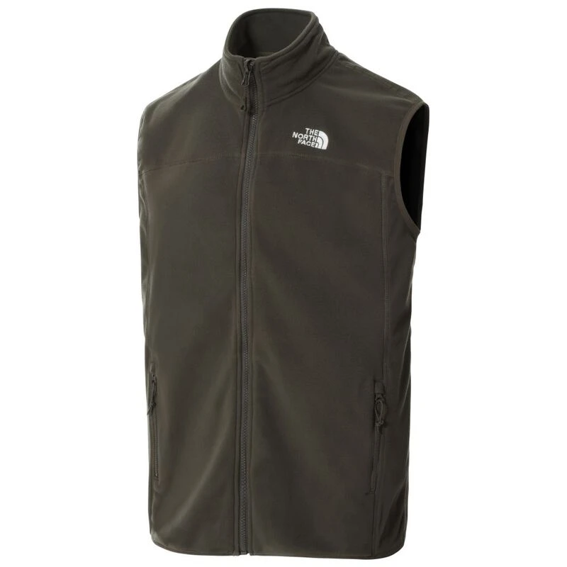 TheNorthFace Mens 100 Glacier Fleece Gilet New Taupe Green Sportpu