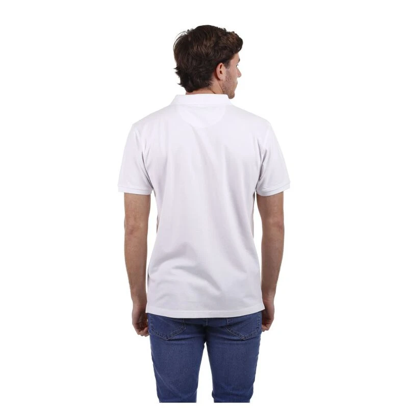 Polo basico blanco clearance