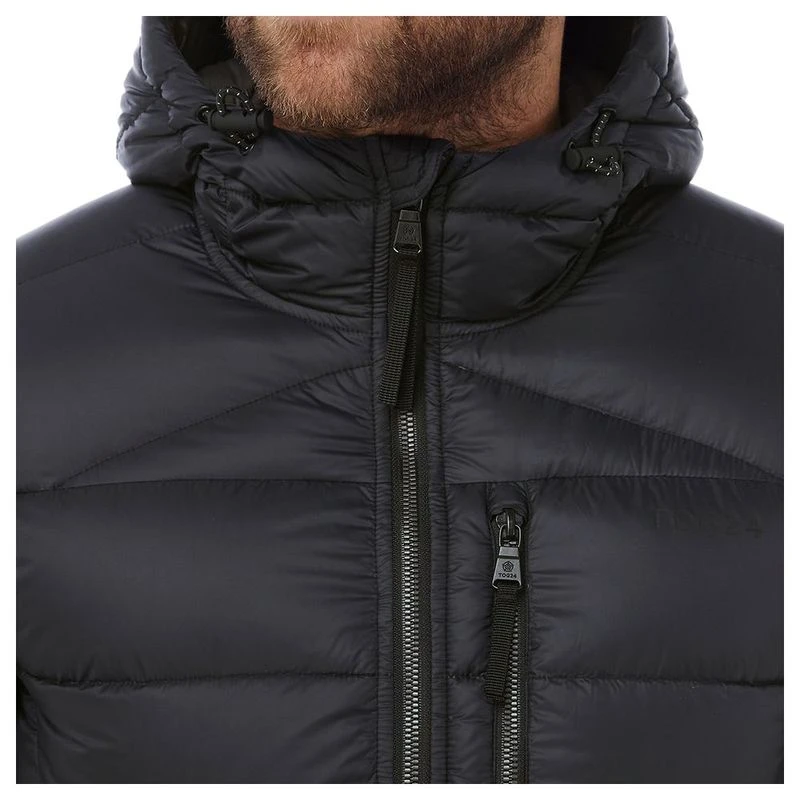 Tog 24 Mens Peak Down Hooded Jacket Black Sportpursuit