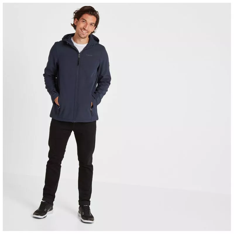TOG 24 Mens Feizor Hooded Softshell Jacket (Navy)