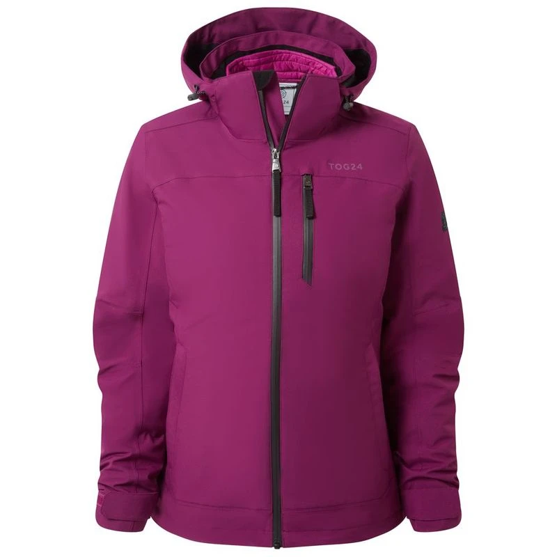 Tog 24 Womens Beverley Waterproof 3 in 1 Jacket Purple Berry Sport