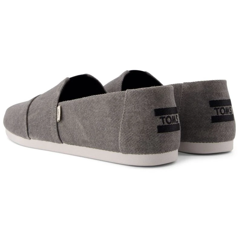 TOMS Mens Alpargata Slip on Casual Shoes Grey Sportpursuit