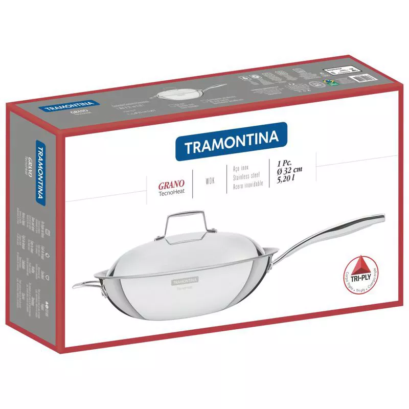 Tramontina - Tri-Ply Non Stick Wok - 32cm