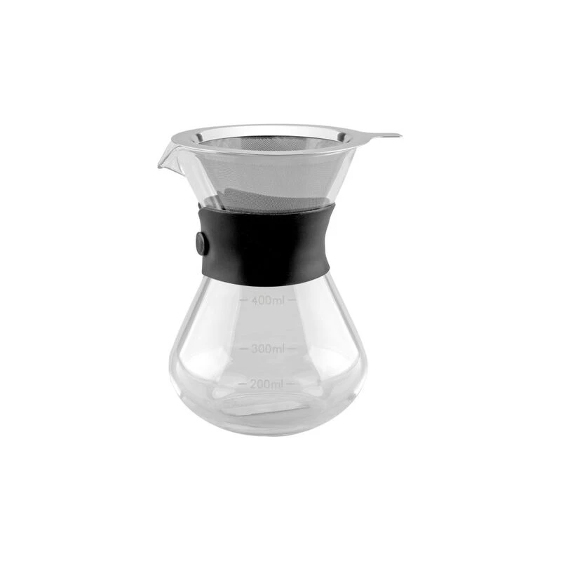 Tramontina Cookware Pour Over Coffee Carafe with Filter (Silver) Spo