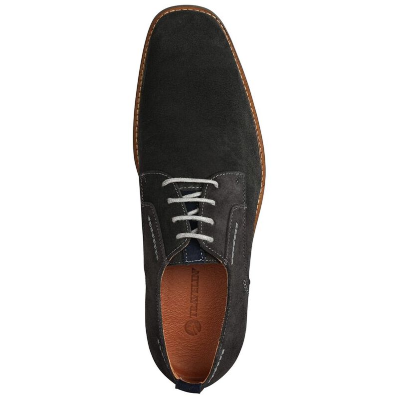 Mens London Low Suede Shoes (Dark Grey Grey Suede Leather Smoothfit Trainers