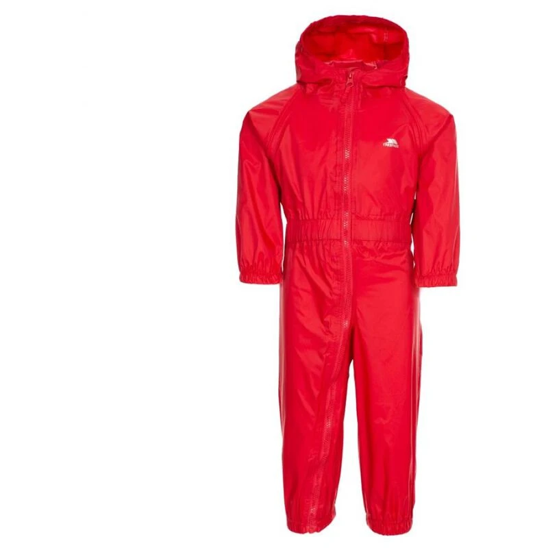 Trespass Babies Button Rain Suit Red Sportpursuit
