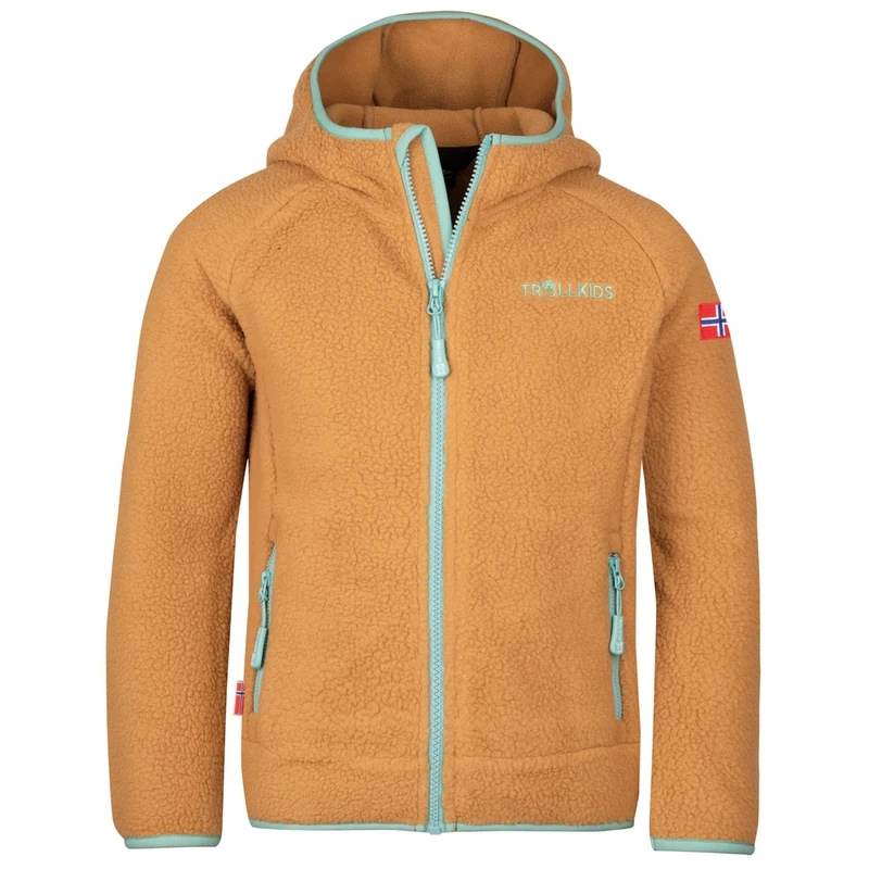 Trollkids Kids Mandal Jacket Honey Aqua Sportpursuit