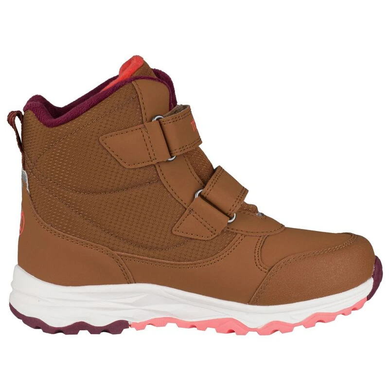 Trollkids Kids Hafjell Winter Boots Caramel Salmon Redwood Sportpu