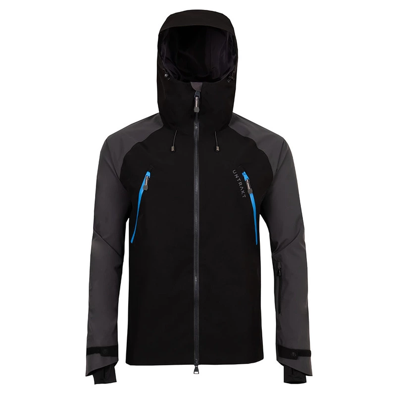 Untrakt Mens Feldspar 2L Shell Jacket Black Granite Sportpursuit.c