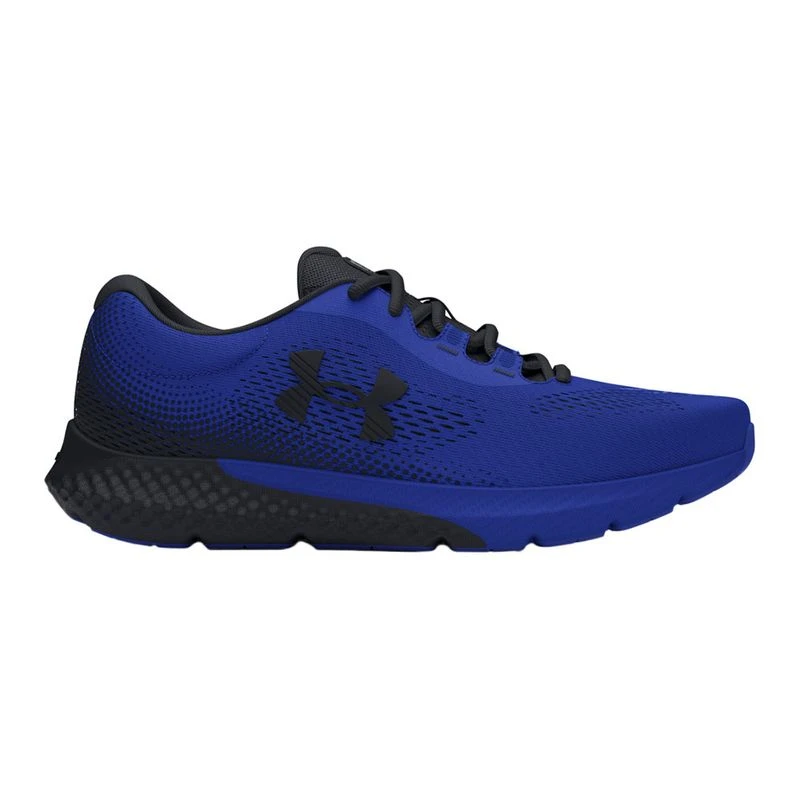 Black and blue under armour shoes top