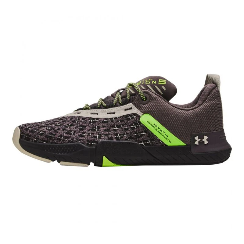 UnderArmour Mens Tribase Reign 5 Q2 Casual Shoes (Black) | Sportpursui