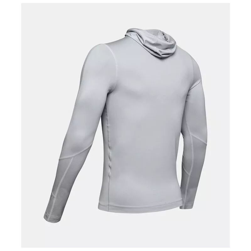 Under Armour Mens Rush Compression Scuba Long Sleeve Hoodie (Grey)