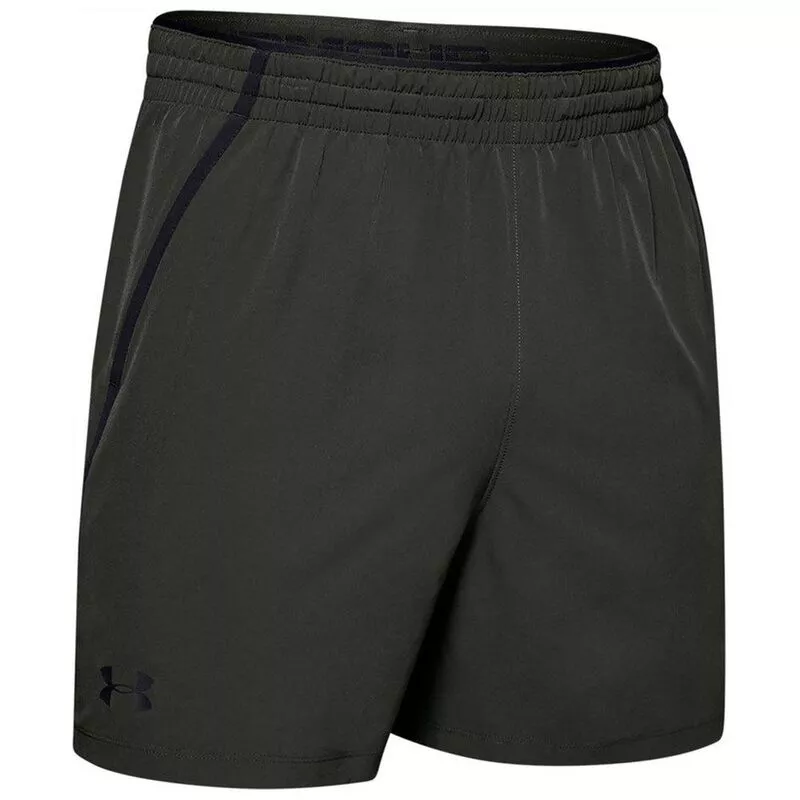 Under Armour Mens Qualifier Performance 5 Inch Shorts Green Sportp