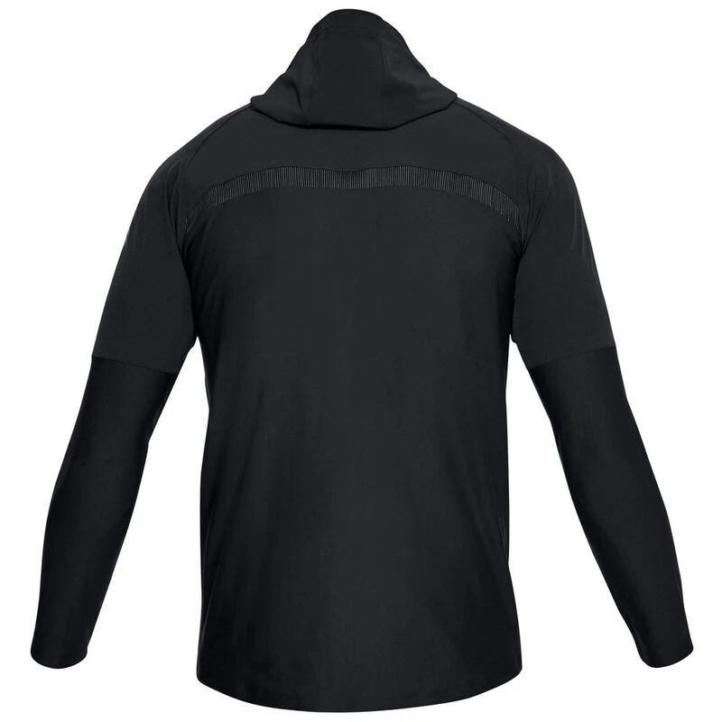 Under Armour Mens Threadborne Vanish Popover Jacket Black Sportpur