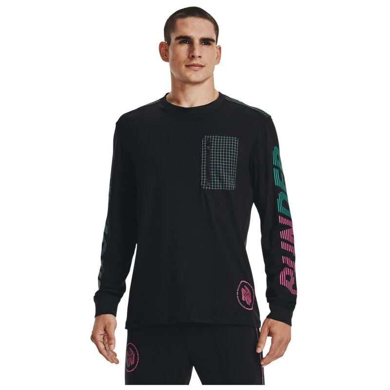 Under Armour Mens Run Anywhere Long Sleeve Top (Black) Sportpursuit.