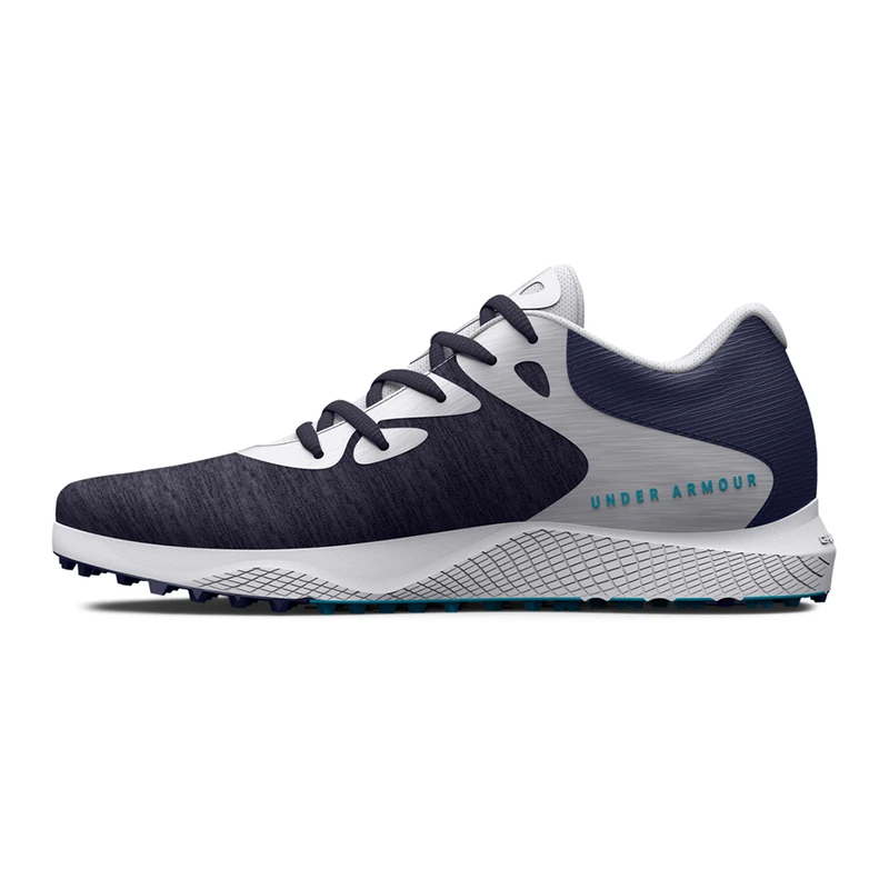 UnderArmour Womens Charged Breathe 2 Knit SL Golf Shoes Blue Sport