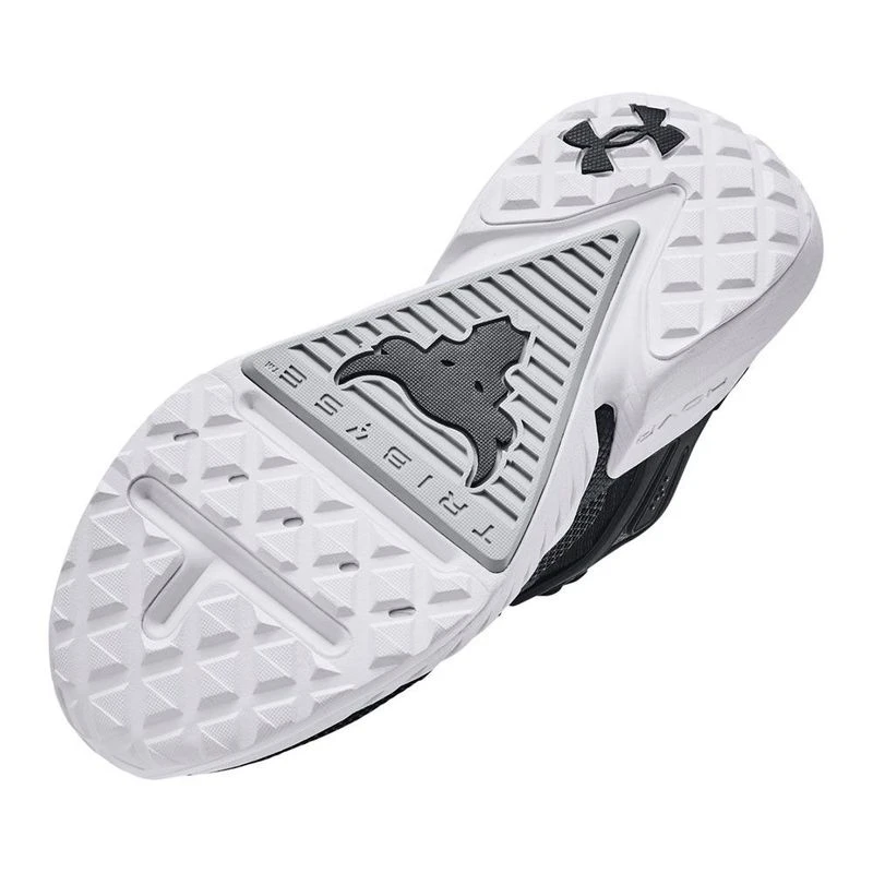 UnderArmour Womens Project Rock 5 Casual Shoes Black White Pitch Gray