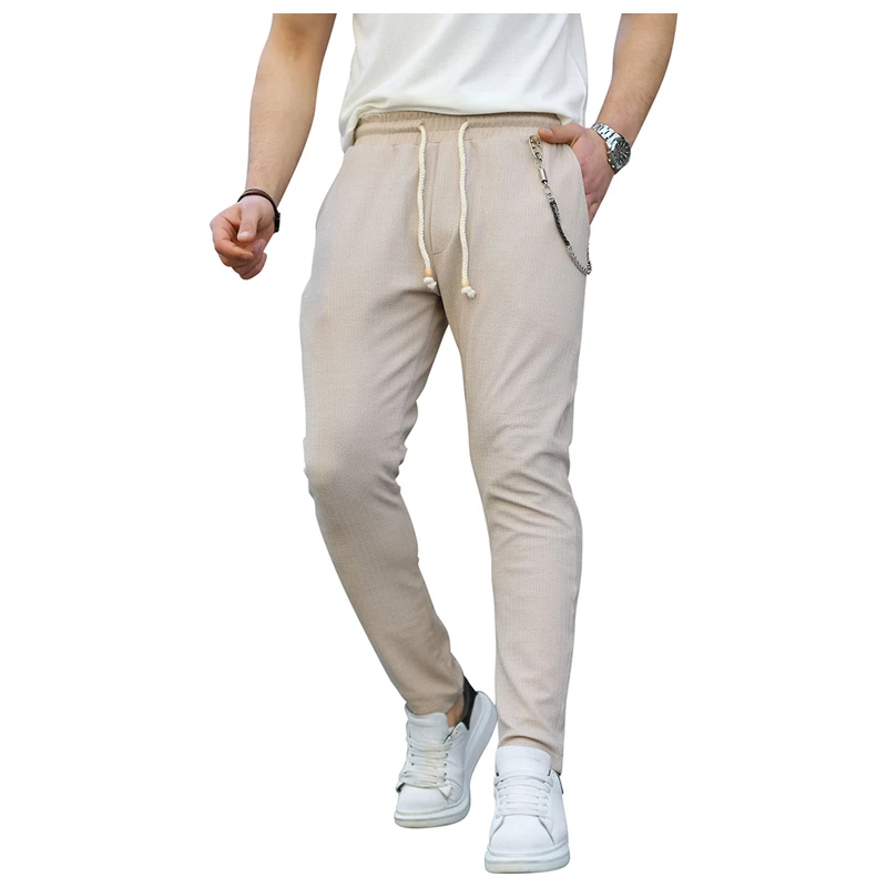 Sixth June rib knitted trousers in beige  ASOS