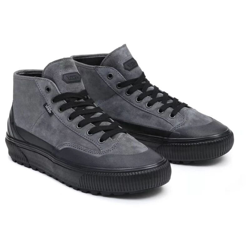 Vans Mens Destruct Mid Shoes Pewter Sportpursuit