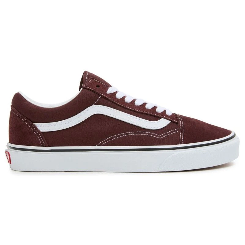 Dark brown leather vans cheap