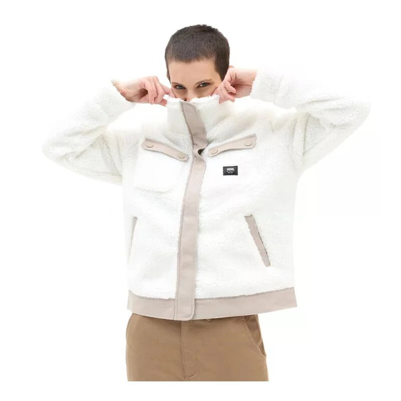 Vans Womens Cozy Sherpa Jacket White Sportpursuit