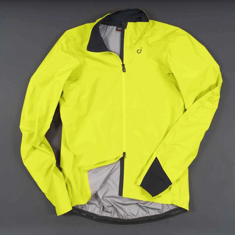 Velocio Mens Ultralight Rain Jacket Citron Sportpursuit
