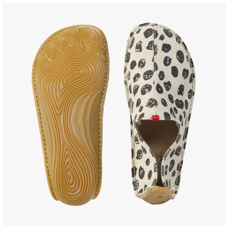 Vivobarefoot Mens Ababa Canvas Dots Shoes Natural Sportpursuit