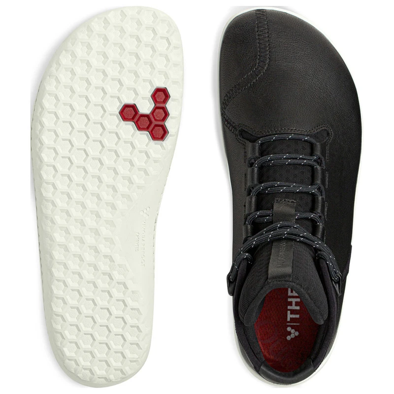 Vivobarefoot Mens Borough Boots Black Sportpursuit