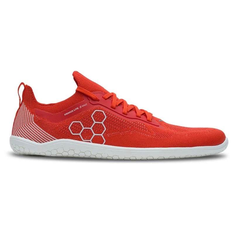 VIVOBAREFOOT Mens Primus Lite Knit Shoes Flame Sportpursuit