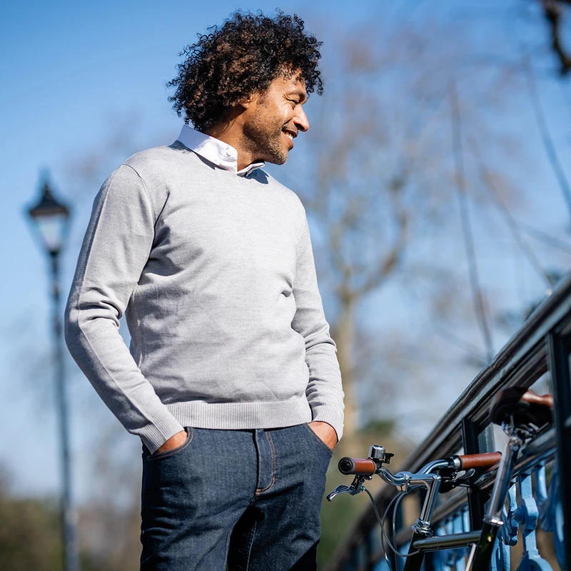 Mens merino cheap v neck