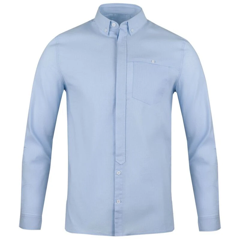 Vulpine Mens Brixton Cotton Shirt (Light Blue) | Sportpursuit.com
