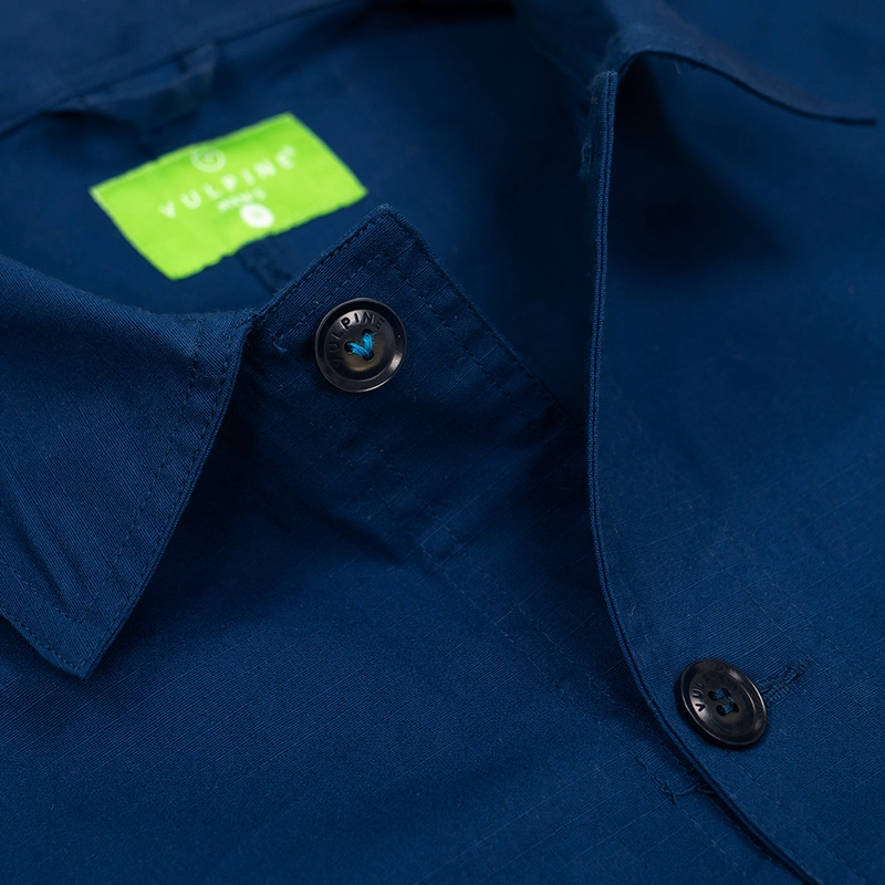 Vulpine Mens French Workers Jacket (Oxford Blue) | Sportpursuit.com