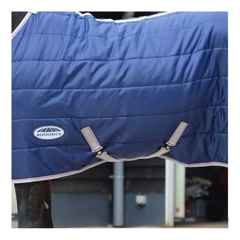 Weatherbeeta Comfitec 210D Channel Quilt 110G Stable Rug (Navy/Silver/