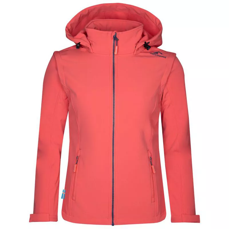 Steel cliff hooded softshell jacket top