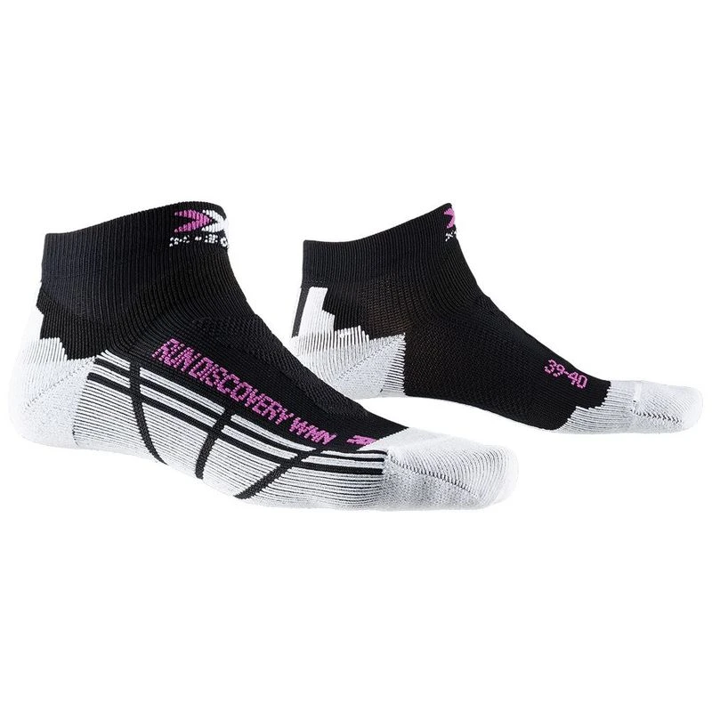 X Bionic RUN DISCOVERY Socks Opal Black Arctic White Sportpursuit