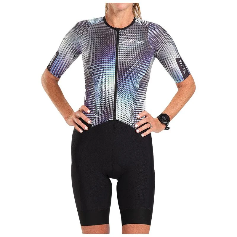 Zoot Womens Ultra Triathlon P1 Tri Suit (Grey/Black) Sportpursuit.co