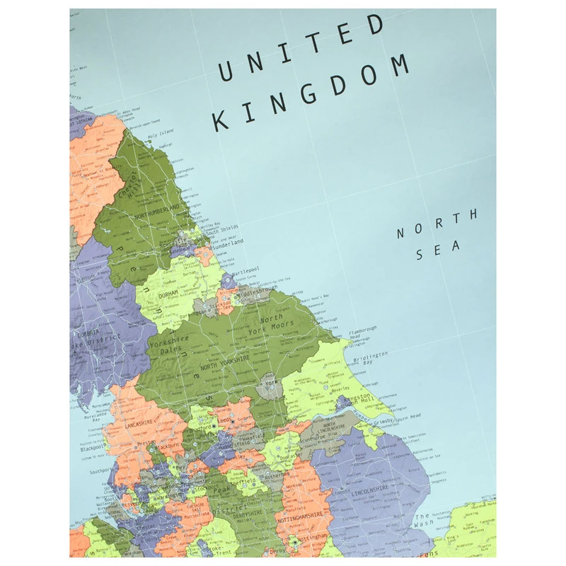 The Future Mapping Company British Isles Wall Map (1000 x 700