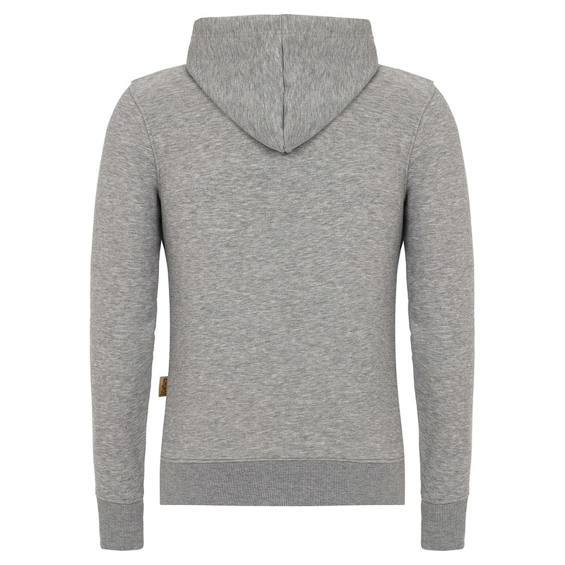 Denim Culture Mens Classic Zip Hoodie Grey Sportpursuit