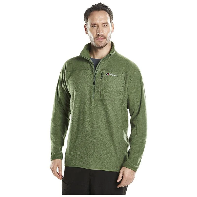 Berghaus Mens Spectrum 2.0 Half Zip Micro Fleece Dark Bronze Green Ma