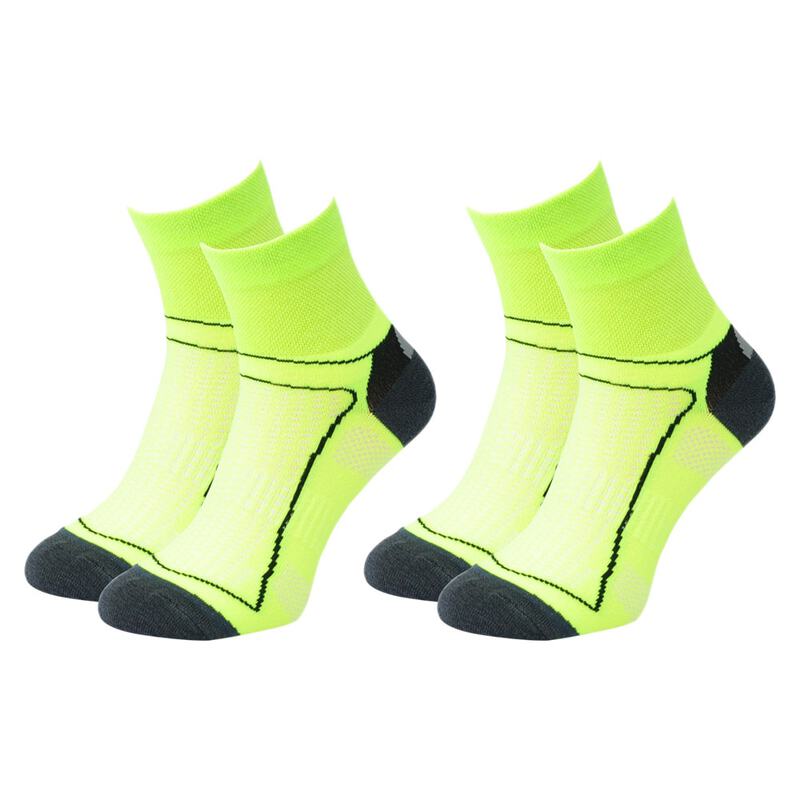 Comodo Bike Performance Socks (2 Pack - Neon Yellow) | Sportpursuit.co