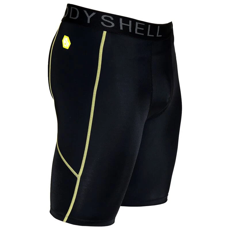 Short Lycra Man BASIC Black - Yellow