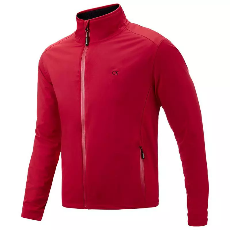 Calvin Klein Mens Silent Swing Wateproof Golf Jacket (Red) | Sportpurs