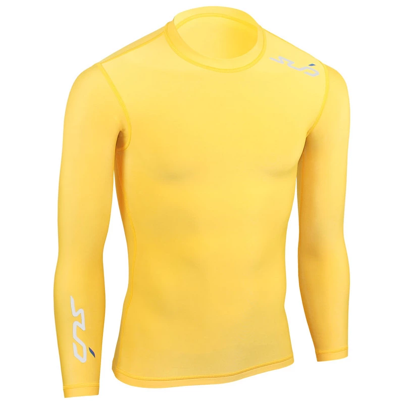 Sub Sports Dual Compression Mens Long Sleeve Top Black Long Sleeve Base Layer 