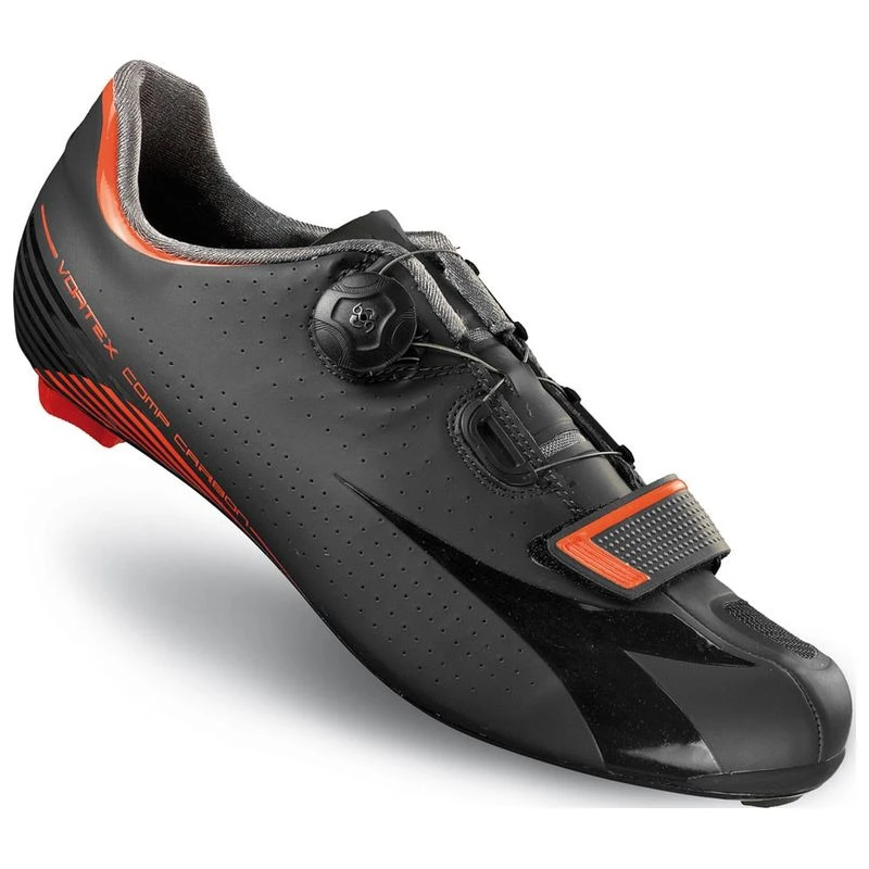 Diadora Mens Vortex Comp Carbon Road Shoes Carbon Black Black Spor
