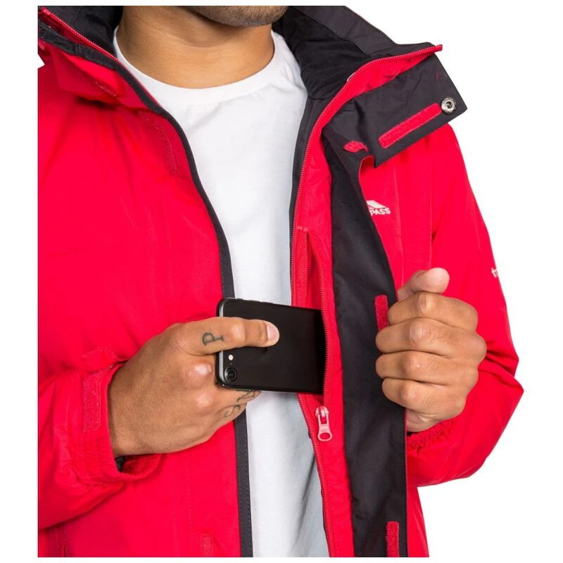 Trespass Mens Donelly Jacket Red Sportpursuit