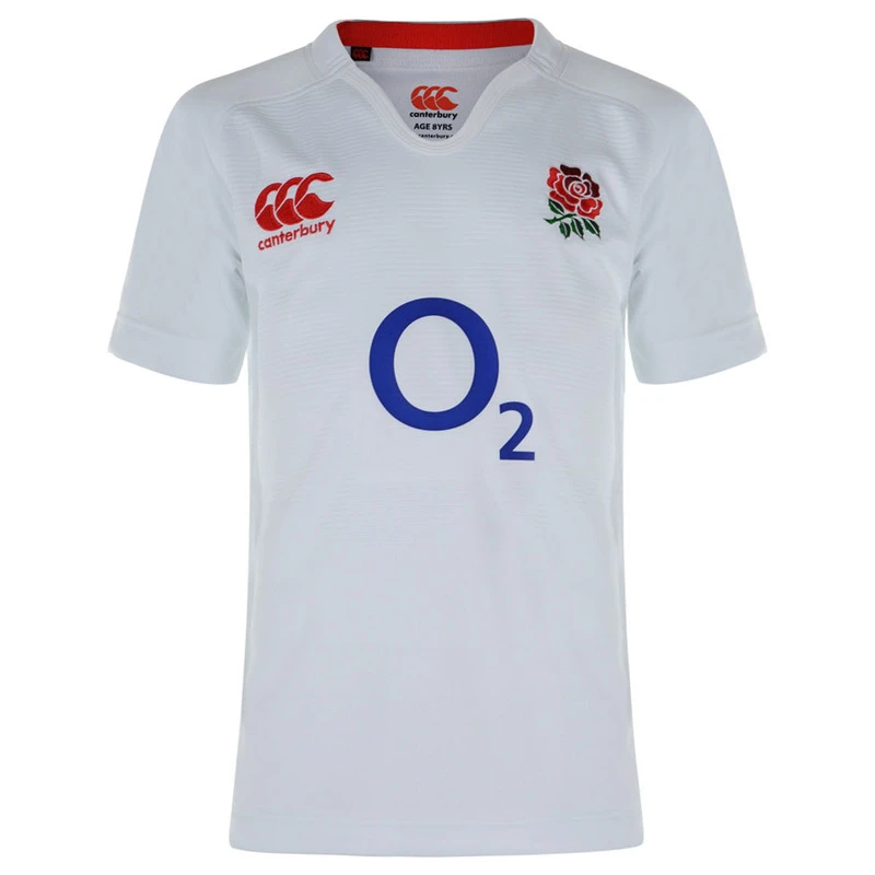 Kids England Pro Home Rugby Shirt Short Sleeve 2013