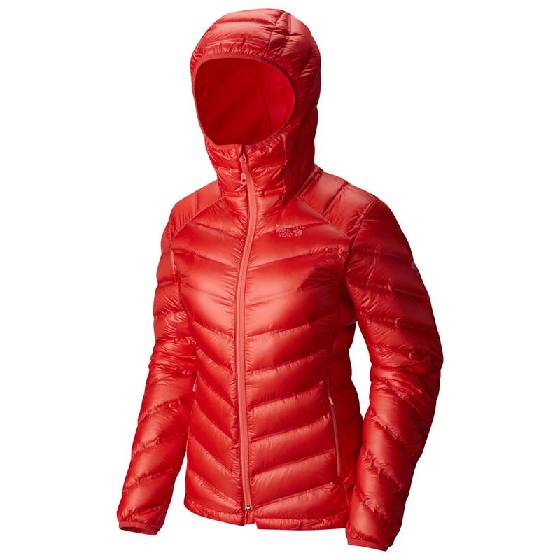 Mountain Hardwear Womens StretchDown RS Hooded Jacket Scarlet Red