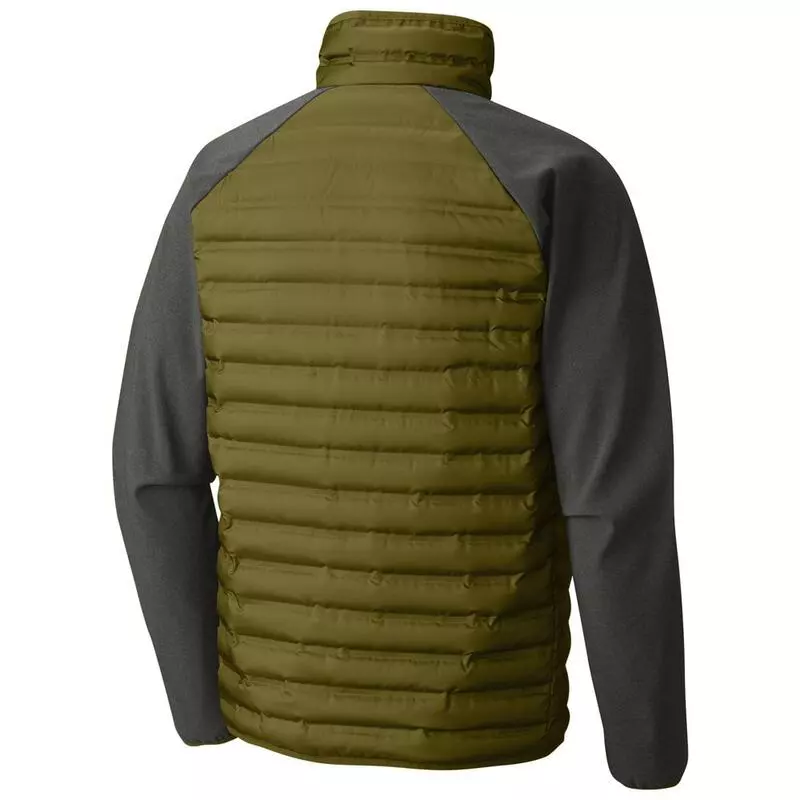 Columbia Mens Flash Forward Hybrid Jacket Mossy Green Gravel Sport